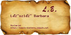László Barbara névjegykártya